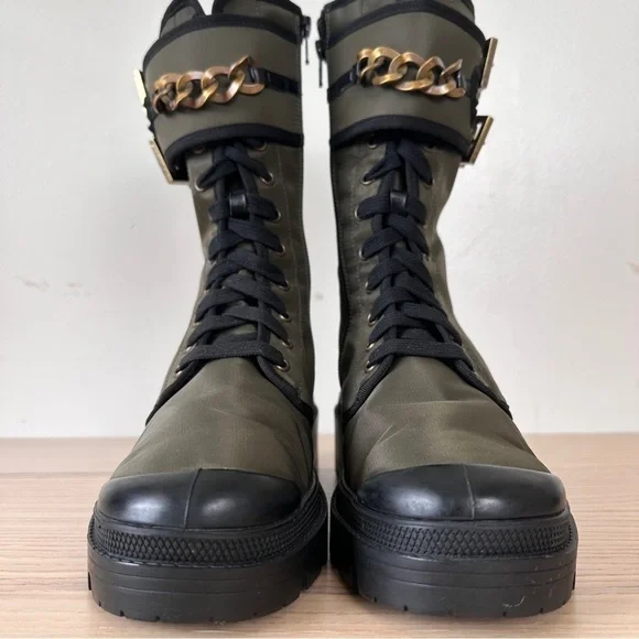 Madison Maison x Palladium Ranger Boot Women Sz 6 Vegan Army RARE 90's $495 - Picture 6 of 16